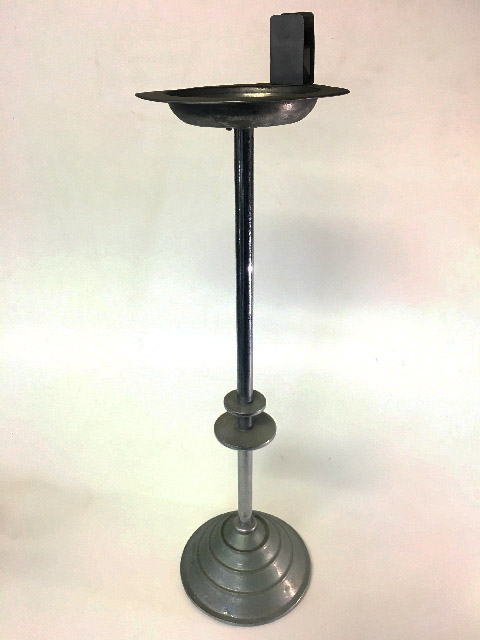 ASHTRAY, Smokers Stand - 1920s Chrome